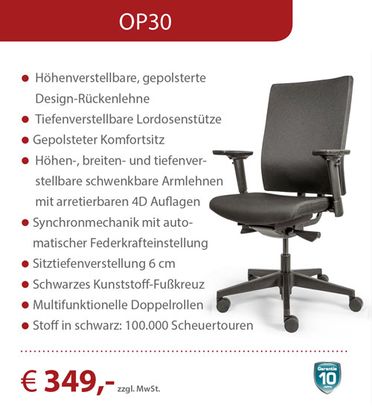 Sitzmöbel, Bürostuhl OP30