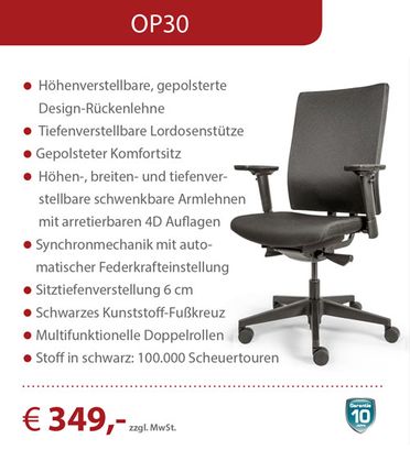 Sitzmöbel, Bürostuhl OP30